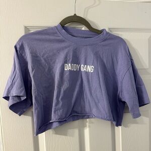 DADDY GANG cropped tee Call Her Daddy